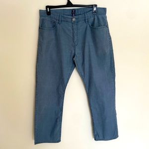 GAP Dusty Blue Straight Corduroys Size 36